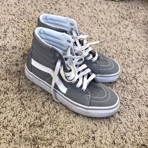 gray hightop vans